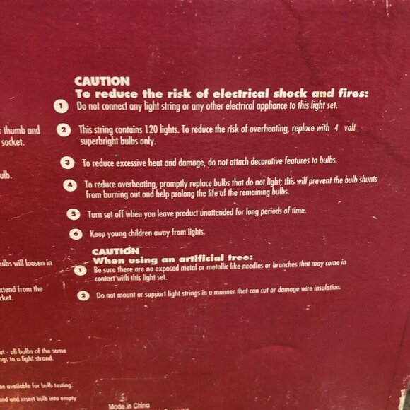 Vintage Starburst Christmas Light Set Clear 15 Clusters Pinwheels 1995 - Picture 7 of 13